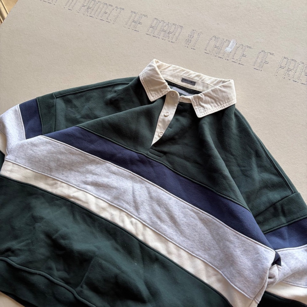 Y2K Abercrombie & Fitch Oversized Rugby Sweatshirt